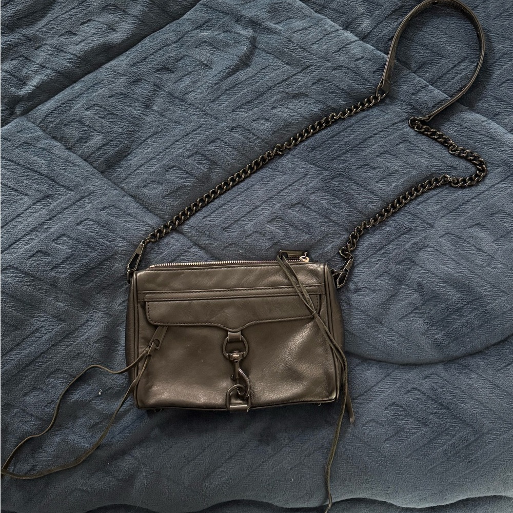 Rebecca Minkoff Mini M.A.C Black Leather Women's Bag